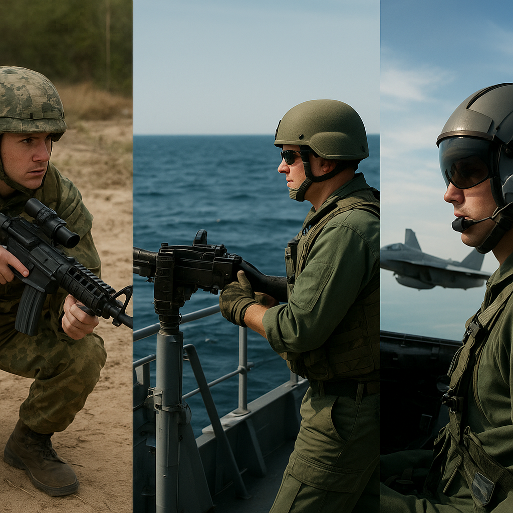 Czym różni się szkolenie lądowe, morskie i powietrzne