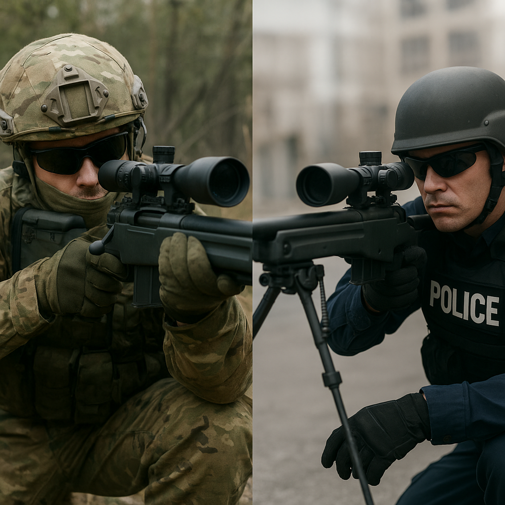 Czym różni się snajper wojskowy od policyjnego