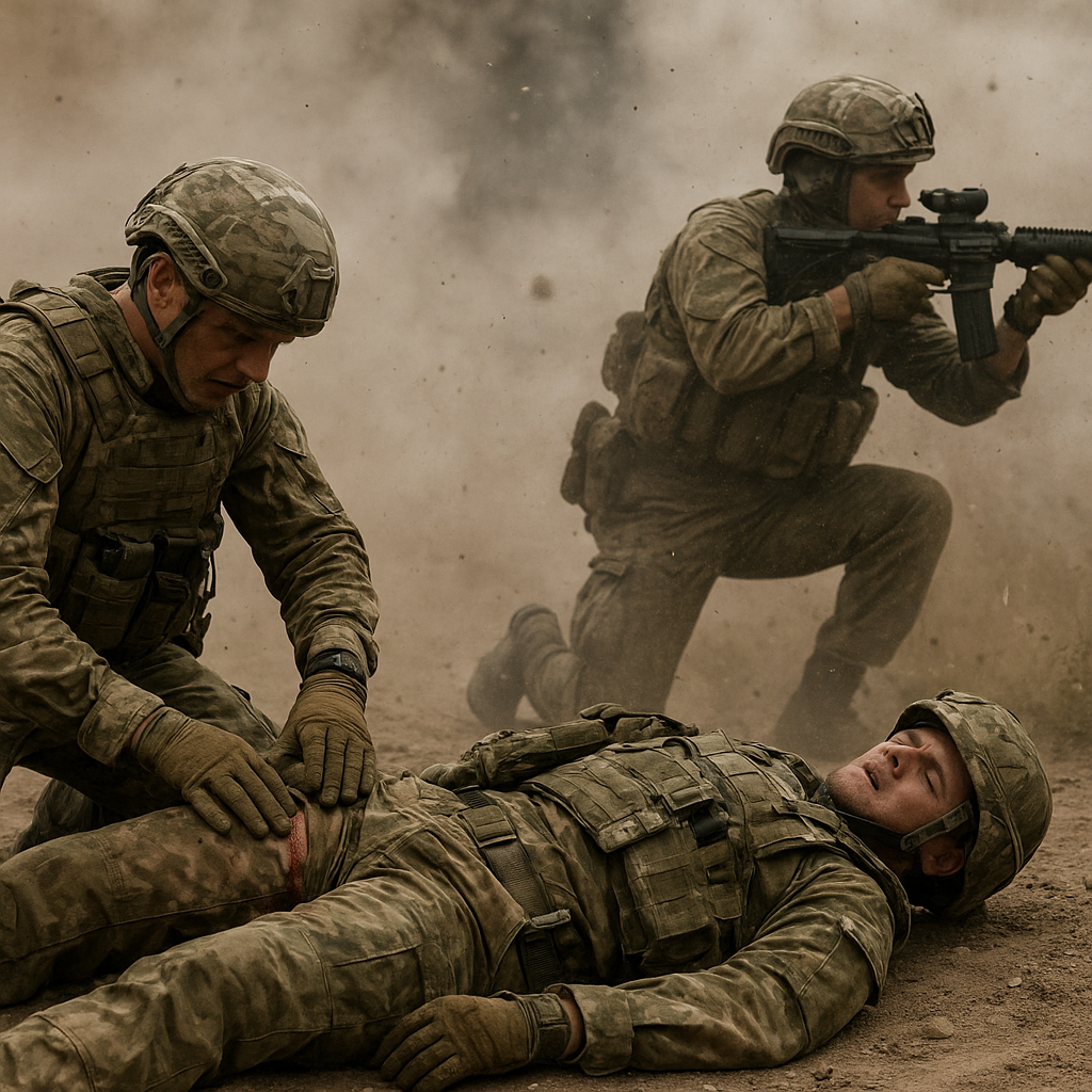 Jak komandosi trenują pierwszą pomoc bojową pod ostrzałem